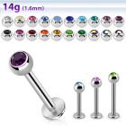 lbc4 labret acero quirurgico bola joya bisel 4mm al por mayor