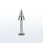 lbcn4e labret acero quirurgico cono hendiduras 4mm distribuidor mayorista