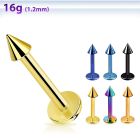 lbtcnm25 anodized 16g 316l steel monroe piercing with 2 5mm cone