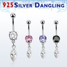 mcdvd29 steel belly banana w prong set cz marqui shaped cz