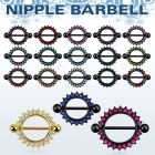 mctnpc3 pezonera redonda anodizada cristal barbell acero quirurgico bolas 5mm 12mm 16mm distribuidor
