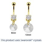 mdk718 anodized steel belly banana swarovski crystal