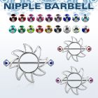 mjnp103 pezonera sol barbell acero quirurgico bolas multi joya 5mm distribuidor mayorista