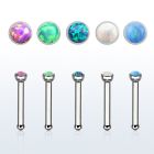 nbsop piercing nariz hueso acero quirurgico 1mm opalos sinteticos redondos 1 5mm distribuidor