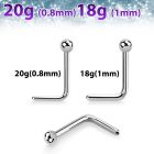 nlb 316l steel nose stud 2mm ball