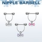 npdl25 banana pezon acero quirurgico bolas 5mm conectadas arco zirconia colgado distribuidor