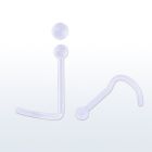 nscrt20 retainer piercing nariz l bio flexible transparente bola 2mm distribuidor mayorista