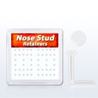 nsrtdbx caja retainers piercing nariz l acrilico flexible transparente disco plano 2mm mayorista