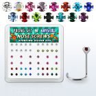 nwp14mx display caja 52 piercing nariz l plata esterlina distribuidor