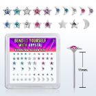 nybxm8c distribuidor mayorista caja 52 piercing nariz doblar tu mismo plata 925 0 6mm variado estrella luna des claro crystals distribuidor