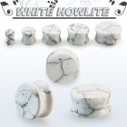 pgsnn plug doble flare piedra howlita