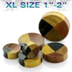 pjsatxl dilatacion plug doble flare concava xl cuatro diferentes cuartos madera sawo jaca areng teka distribuidor