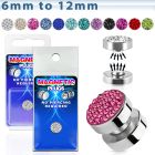 pkmp103 plug falso magnetico acero quirurgico cristal ferido lado 1 pieza al por mayor