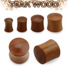 pwt dilatacion plug doble flare madera teca al por mayor