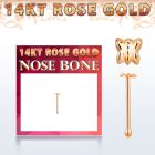 rbbt piercing nariz hueso oro rosa 14 kts 0 6mm mariposa 2 5mm distribuidor mayorista