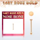 rbrd1 piercing nariz hueso oro rosa 14 kts 0 6mm redonda 1mm venta