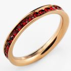 riz37 anillo banda eternidad acero inoxidable oro rosa detalles cristal rojos redondos 2mm mayorista