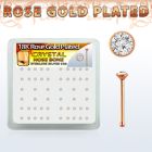 rsnbbxc rose gold silver nose bones w 1 5mm clear crystals