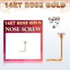 rszhc1 piercing nariz oro rosa 14 kts 0 6mm zirconia corazon 3mm mayorista