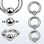 sbcr6 316l steel spring loaded ball closure ring 6g 8mm ball