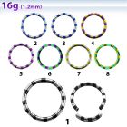 semt16 pvd 316l steel segment ring in zebra stripes 8 10mm