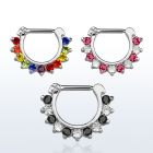 sepcx16 septum clicker wa 316l steel bar alternating crystals