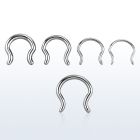 sepd 316l steel septum retainer in an outward bell shape
