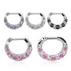 sepg16 septum clicker 5 cristal 5 tornillos barra cierre acero 316l distribuidor