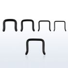 septb black pvd 316l steel septum retainer in outward invert u
