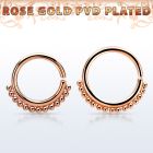 septtn septum acero quirurgico recocido oro rosa cuentas inferior mayorista