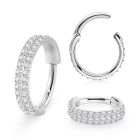 sgsh22 steel hinged segment ring 16g double line outward cnc