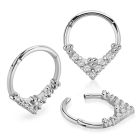 sgtsh31 steel hinged segment ring cnc cz balls chevron