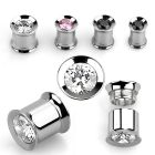 shprz dilatacion tunel doble flare acero quirurgico tornillo interno zirconia central mayorista
