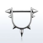 snpa anillo pezon estribo acero quirurgico pinchos barra conos 4mm venta