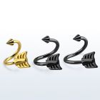 sp16taw black 316l steel eyebrow spiral w cone steel arrow end