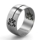 sr11 anillo cortado acero inoxidable mate calavera huesos cruzados cortado distribuidor