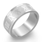 sr128 anillo tallado acero inoxidable mate numeros romanos brillo espejo distribuidor mayorista