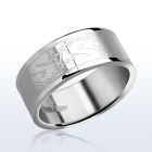 sr138 anillo tallado acero inoxidable mate disneo dragon chino brillo espejo distribuidor