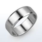 sr145 stainless steel band ring with engravable beveled edge