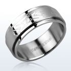 sr155 matte stainless steel spinner ring with dragon dragon