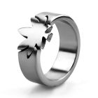 sr157 anillo cortado acero inoxidable mate hoja marihuana venta