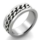 sr246 anillo acero inoxidable mate incrustada al por mayor