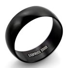srb17 anillo banda ancha acero inoxidable anodizado negro distribuidor mayorista