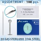 sset03 professional piercing kit steel labrets needles
