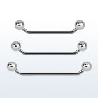 subb14 barbell superficial industrial acero quirurgico 45 grados bolas 5mm al por mayor