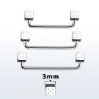 suddi3 barbell superficial industrial acero quirurgico 90 grados dados 3mm distribuidor