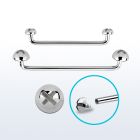 sudid barbell superficial industrial acero quirurgico rosca interna 90 grados formas tuerca tornillo 4 6mm mayorista