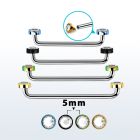 suditjf5 barbell superficial industrial acero quirurgico rosca interna 90 grados acero quirurgico pvd 5mm cristal biselado distribuidor mayorista