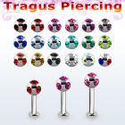 tlbca4 labret tragus acero 316l base redonda 2 5mm tragus piercing bola 4mm multi joya al por mayor