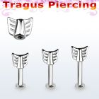 tlbeaw labret tragus acero 316l base redonda 2 5mm tragus piercing flecha distribuidor mayorista